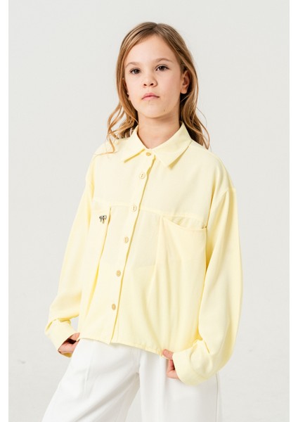 Kız Çocuk Torba Cepli Gömlek 3150