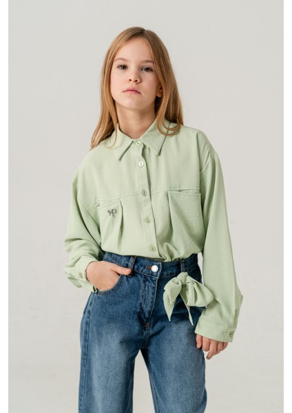 Kız Çocuk Torba Cepli Gömlek 3150 fiyatları