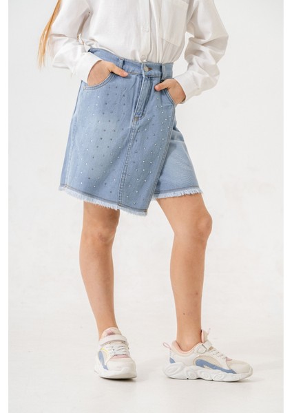 Kız Çocuk Taşlı Şort Etek 2863 fiyatları