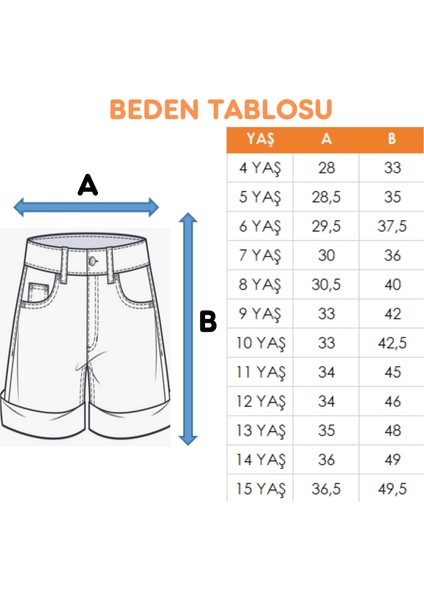Kız Çocuk Şeritli Kot Şort Etek 2875 indirimleri