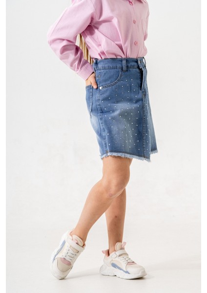 Kız Çocuk Taşlı Şort Etek 2863 fiyatları