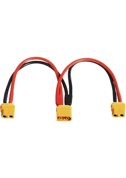 XT60 1 Erkek - 2 Dişi Y Splitter Paralel Dönüştürücü Kablo 20CM