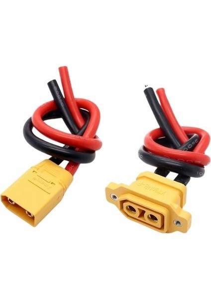 XT90E Dişi-Erkek Lipo Pil Şarj Kablosu Seti 10CM
