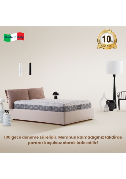 Dolce Vita Dual 10 Memory Foam Yatak | Isı ve Ağırlık Dengeleyici Yapısı ile Lüks ve Sağlığın Buluştuğu Nokta | Made In Italy
