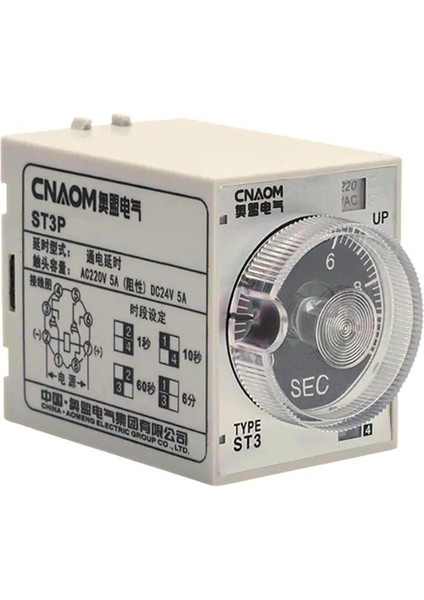 ST3PA-D Ac 220V Gecikmeli Zaman Rölesi - 100S