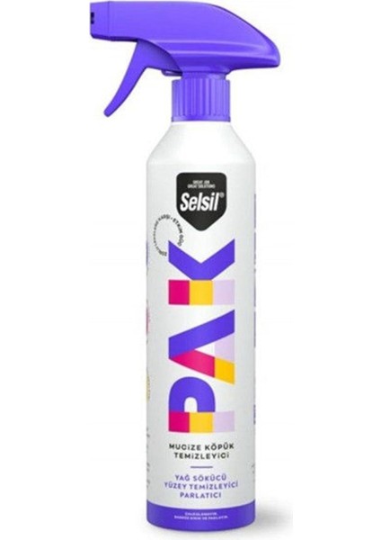 500 Ml. Pak Mucize Köpük Temizliyeci Sprey (SELSİL.SPS0001)