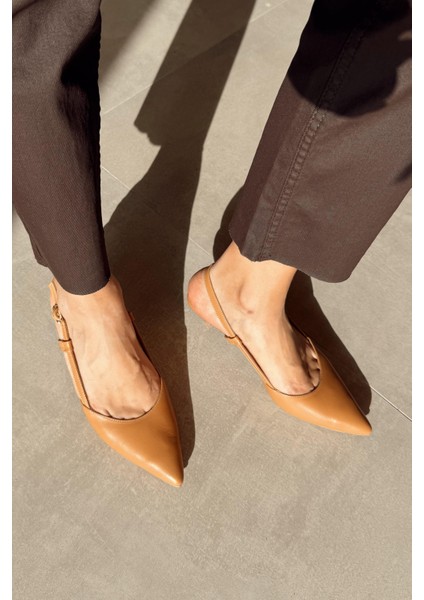 Moon Taba Hakiki Deri Topuklu Ayakkabı fırsatları