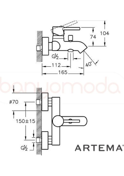 Artema A41994 Minimax S Banyo Bataryası fiyatları