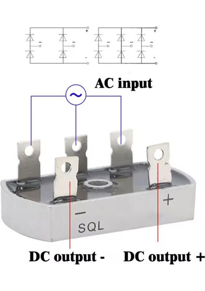 SQL20-10 20A 1000V 3 Faz Köprü Diyot