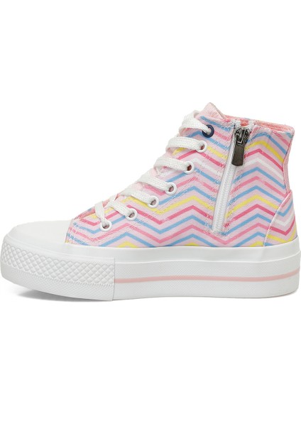 TANOS.F5FX Pembe Kız Çocuk High Sneaker
