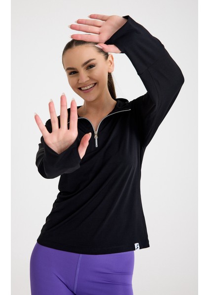 Sprint Track Top Kadın Sweatshirt Siyah