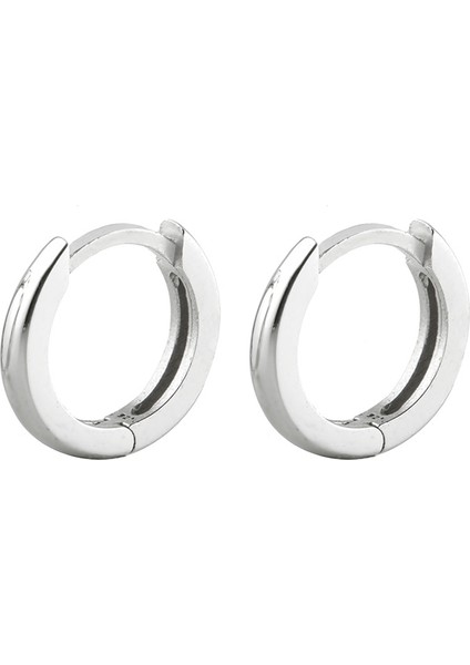 11 mm Taşsız Halka Gümüş Küpe