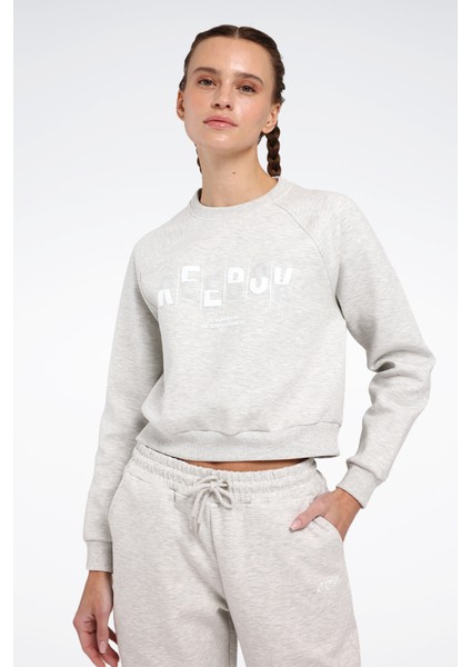 Runa Top Gri Kadın Sweatshirt