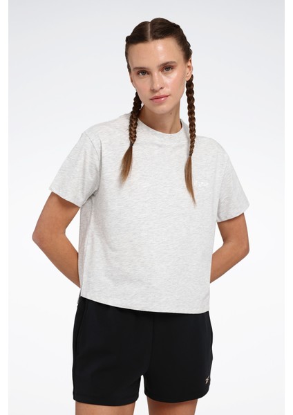 Kıkıs Tee Gri Kadın Kısa Kol T-Shirt