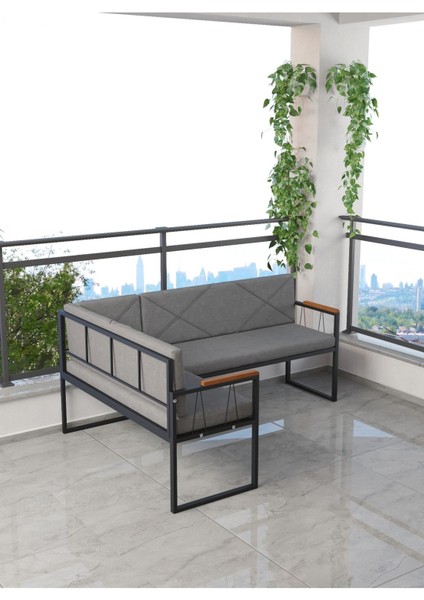 Src Serisi Balkon, Bahçe, Cafe, Köşe Takımı, Balkon Köşe Takımı - Koyu Gri