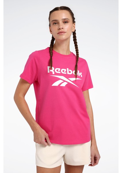 New Id Reg Tee Pembe Kadın Kısa Kol T-Shirt