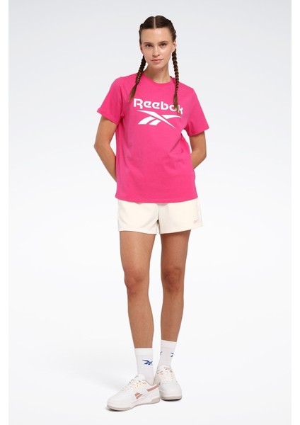 New Id Reg Tee Pembe Kadın Kısa Kol T-Shirt