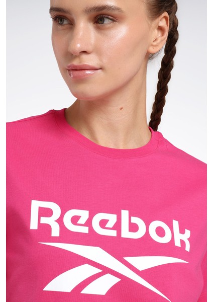 New Id Reg Tee Pembe Kadın Kısa Kol T-Shirt