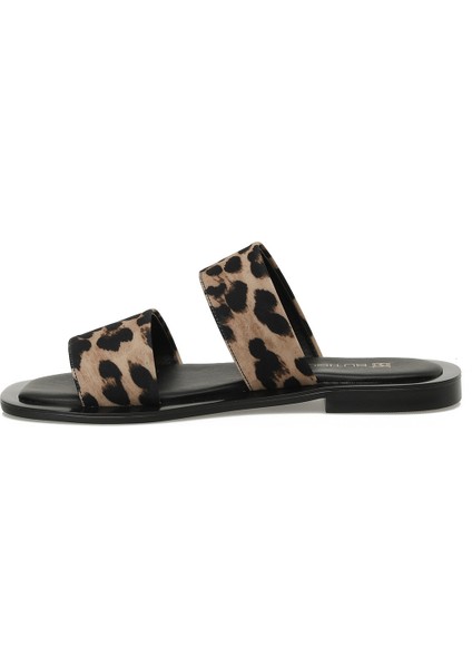 25S-007 5fx Leopar Kadın Terlik modelleri