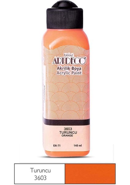 Akrilik Boya 140 ml Turuncu - 2 Adet