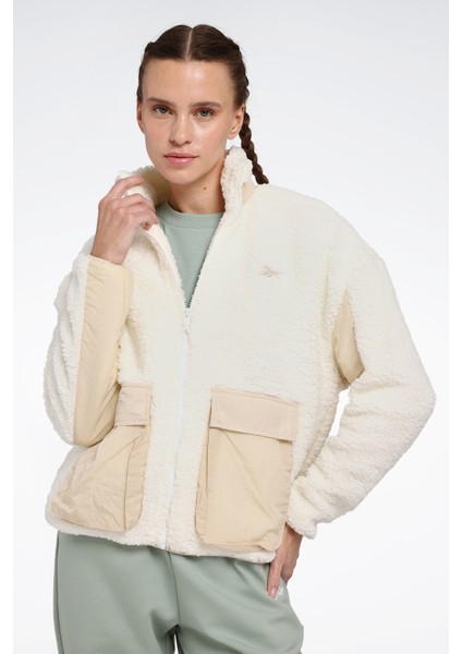 Ekos Sherpa Jacket Bej Kadın Mont