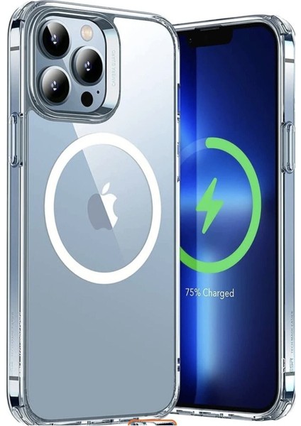 Apple Iphone 13 Magsafe Kablosuz Şarj Özellikli Darbeye Dayanıklı Koruma Kılıfı