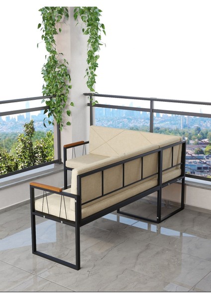 Src Serisi Balkon, Bahçe, Cafe, Köşe Takımı, Balkon Köşe Takımı - Krem