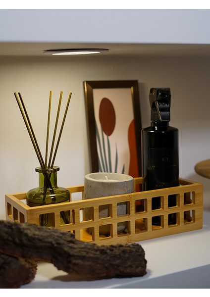 BadeHome Decoration Doğal Bambu Kafes Organizer Çok Amaçlı Dekoratif Sunumluk Stand fırsatları