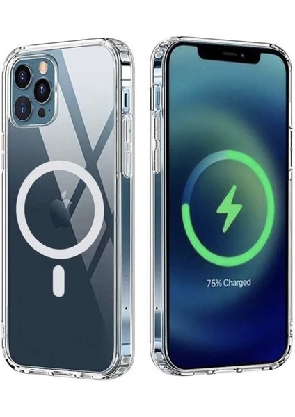 Apple Iphone 13 Magsafe Kablosuz Şarj Özellikli Darbeye Dayanıklı Koruma Kılıfı