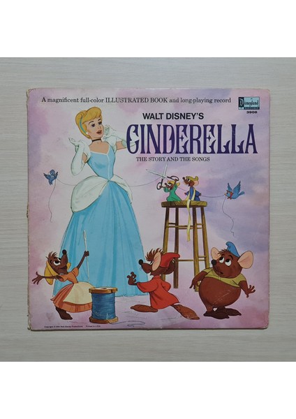 Walt Disney's Cinderella (Kül Kedisi) - Soundtrack - 1969 - Dönem Baskı Plak - Longplay - Lp
