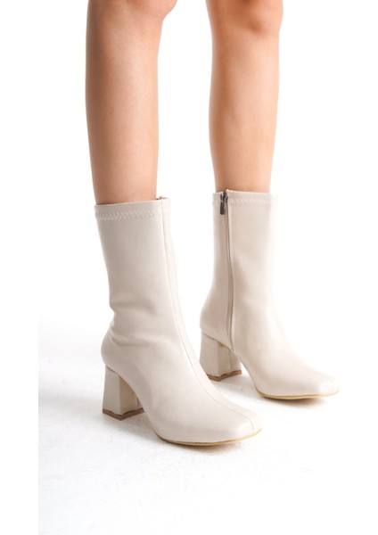 Yandan Fermuarlı Topuklu Kadın Bot Bootie modelleri