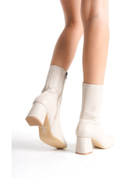 Yandan Fermuarlı Topuklu Kadın Bot Bootie fırsatları