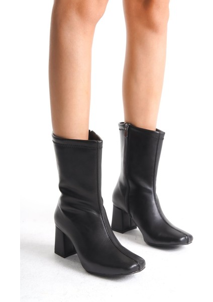 Yandan Fermuarlı Topuklu Kadın Bot Bootie modelleri