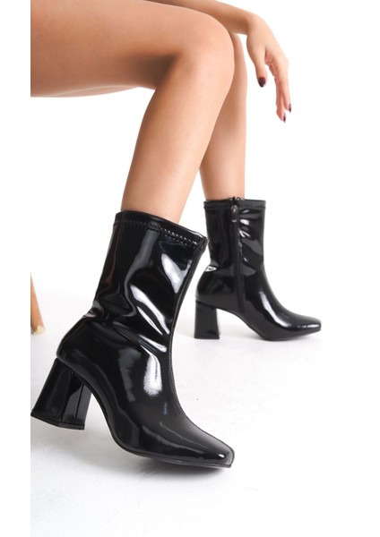 Yandan Fermuarlı Topuklu Kadın Bot Bootie fiyatları