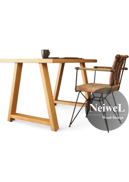 Mies Doğal Ahşap Çalışma ve Ofis MASASI-70 cm -100 cm fiyatları