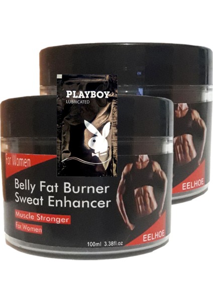 2li Adet Belly Fatburner Sweat Enhancer Kadınlara Özel Yağlara Parçalayıcı Kas Şekillendirme Kremi A-388 100 Ml+ 1 Adet Jel H.ediye
