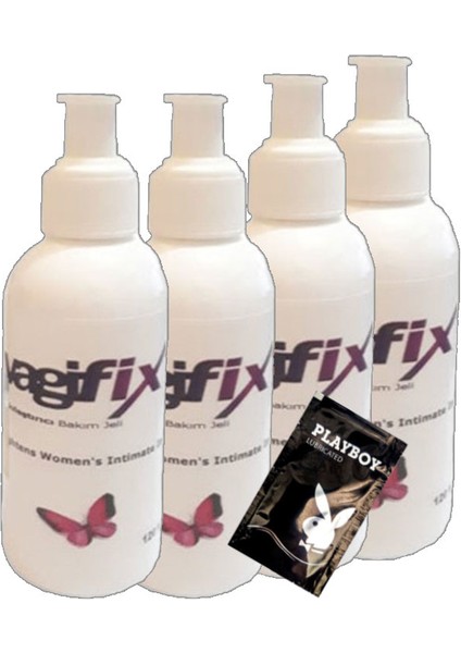 4lü Adet Kadınlara Özelbölge Wajına Pres Kremi A-415 120 ml + 1 Adet Jel H.ediye