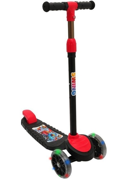 Swsc1-I Swing Işıklı Scooter Kırmızı fiyatları