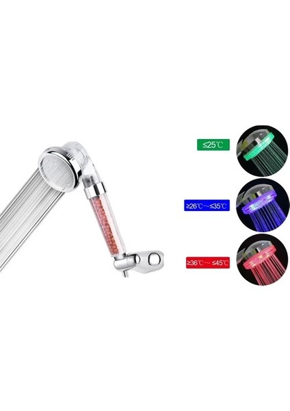 Renk Değiştiren LED Işıklı Tasarruflu Tazyikli Duş Başlığı fırsatları
