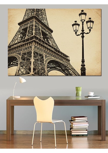 Paris Eyfel Kulesi ve Sokak Lambası Dekoratif Tablo fiyatları