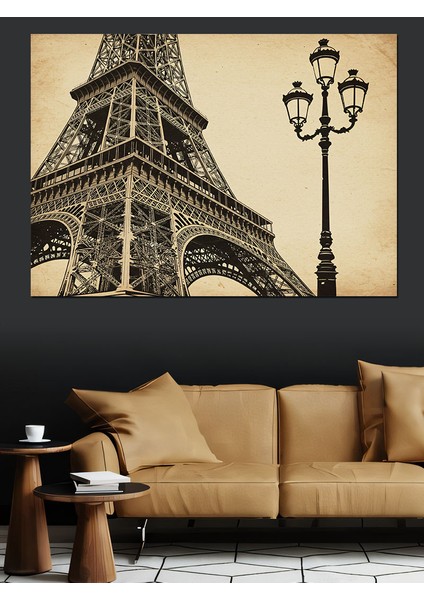 Paris Eyfel Kulesi ve Sokak Lambası Dekoratif Tablo fırsatları