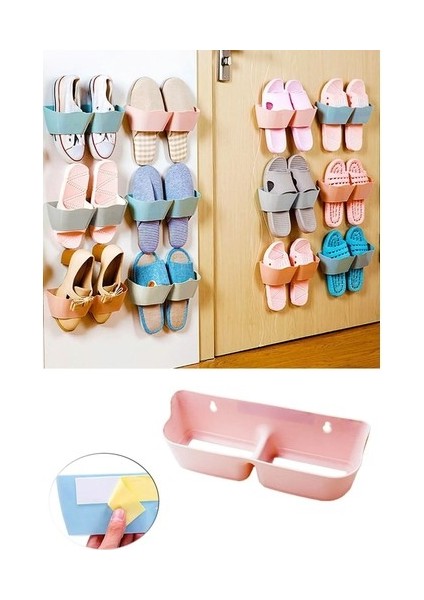 Banyo Terlik Tutucu - Kapı Arkası Pratik Raf - Terlik Tutucu - Beyaz fiyatları