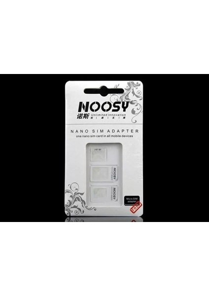 Oz cm ax Noosy: Nano ve Micro Sim Kart Adaptörü