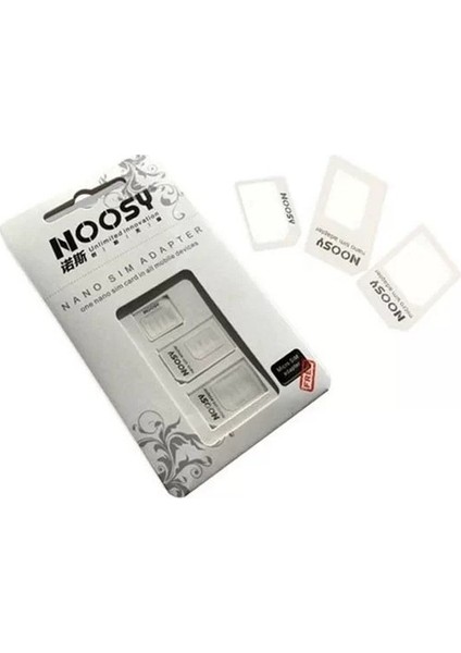 Oz cm ax Noosy: Nano ve Micro Sim Kart Adaptörü
