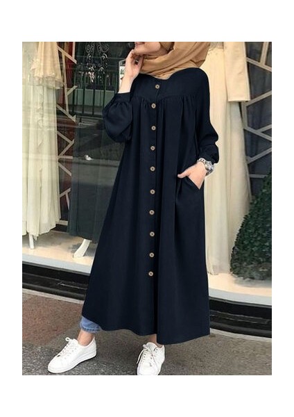 Günlük Yazlık Keten Büzgülü Gömlek Kadın Elbise modelleri