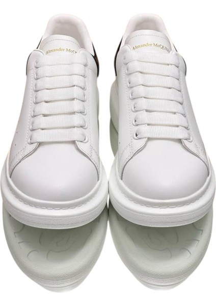 Alexander Mcqueen Men's Sneakers - Sneaker In White/black - Alexander Mcqueen Erkek Sneaker