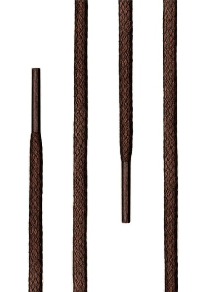 90 cm 4 mm Kahverengi Yuvarlak 1 Çift Ayakkabı Bağcığı