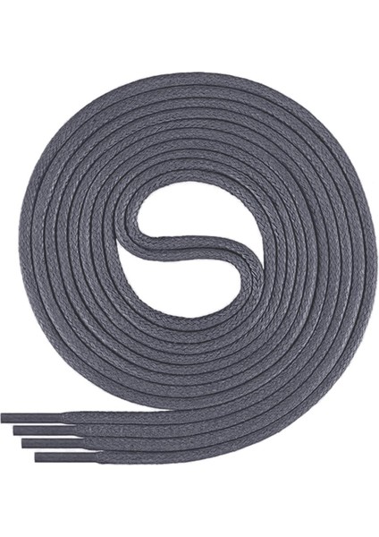 110 cm 4 mm Koyu Gri Yuvarlak 1 Çift Ayakkabı Bağcığı