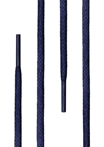 120 Cm 4 Mm Lacivert Yuvarlak 1 Çift Ayakkabı Bağcığı
