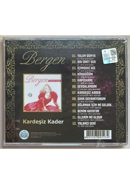 Bergen Kardeşiz Kader CD (Jelatininde Sıfır Orjinal Dönem Baskı Cd)